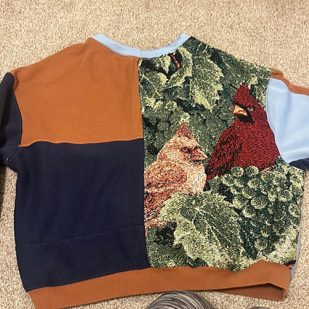 Custom Patchwork Tapestry Sweatshirt - image 2